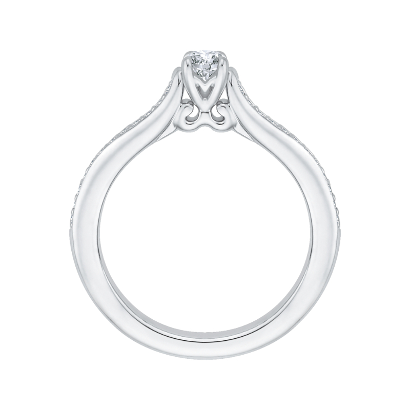 Diamond Engagement Ring in 14K White Gold