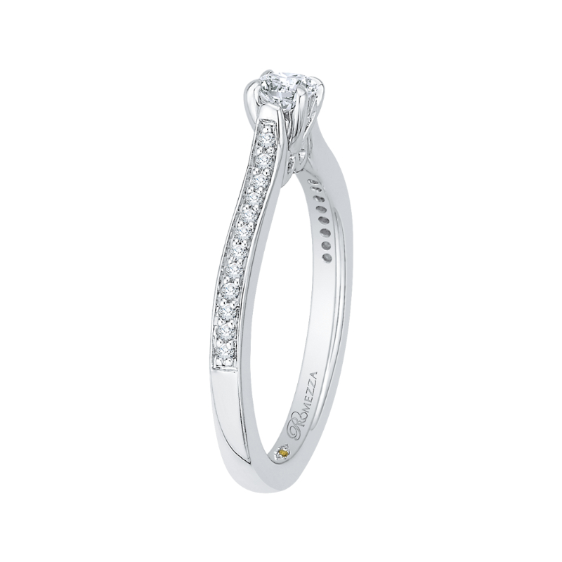 Diamond Engagement Ring in 14K White Gold