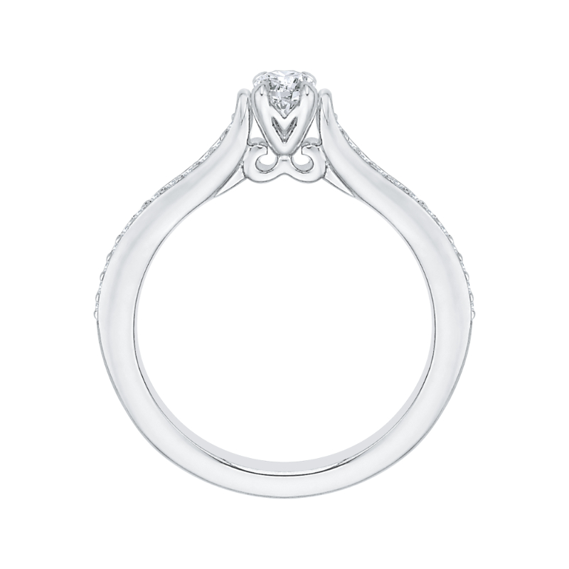 Diamond Engagement Ring in 14K White Gold