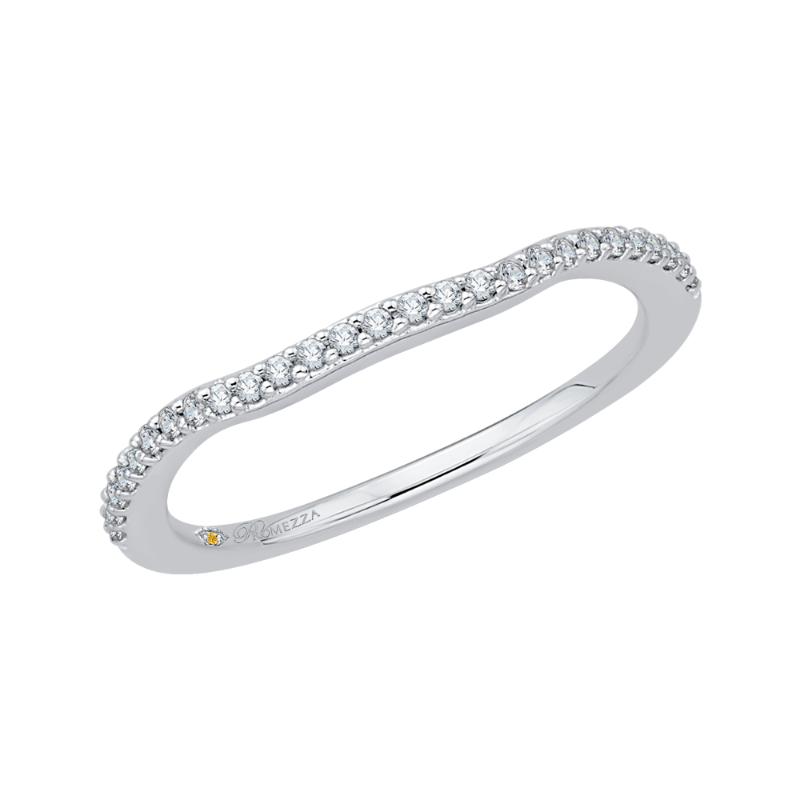 Diamond Half-Eternity Wedding Band in 14K White Gold