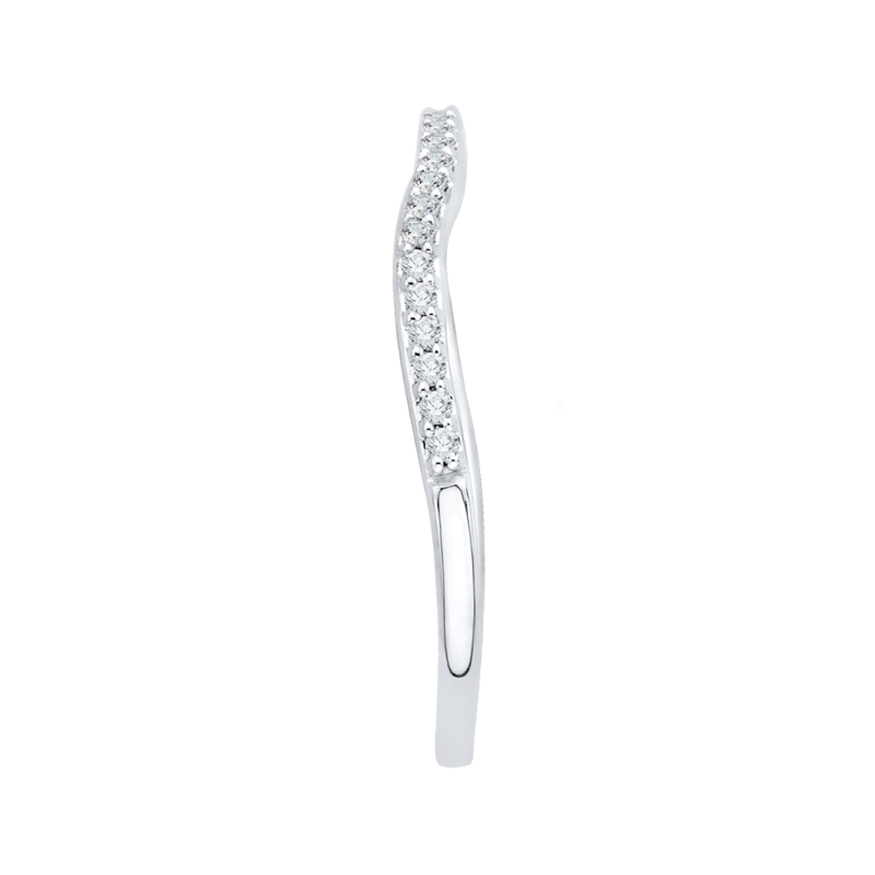 Diamond Half-Eternity Wedding Band in 14K White Gold