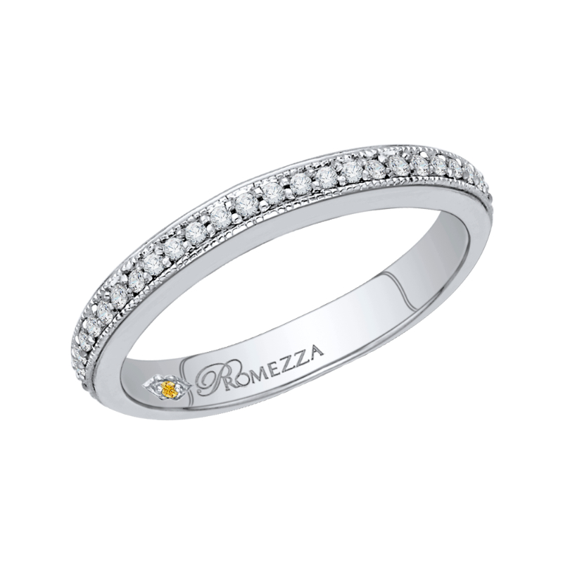 Diamond Half-Eternity Wedding Band in 14K White Gold