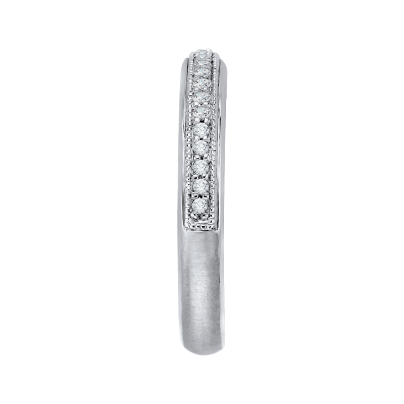 Diamond Half-Eternity Wedding Band in 14K White Gold
