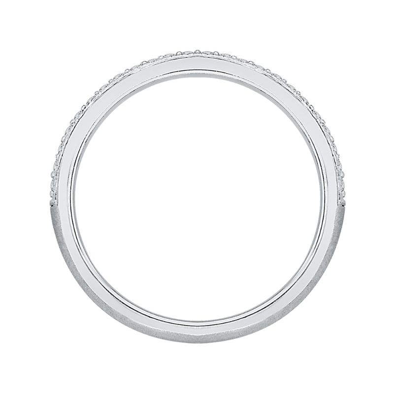 Diamond Half-Eternity Wedding Band in 14K White Gold