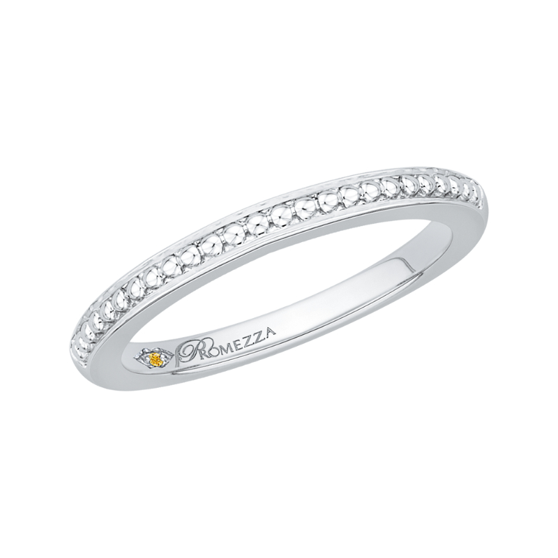Plain Wedding Band in 14K White Gold