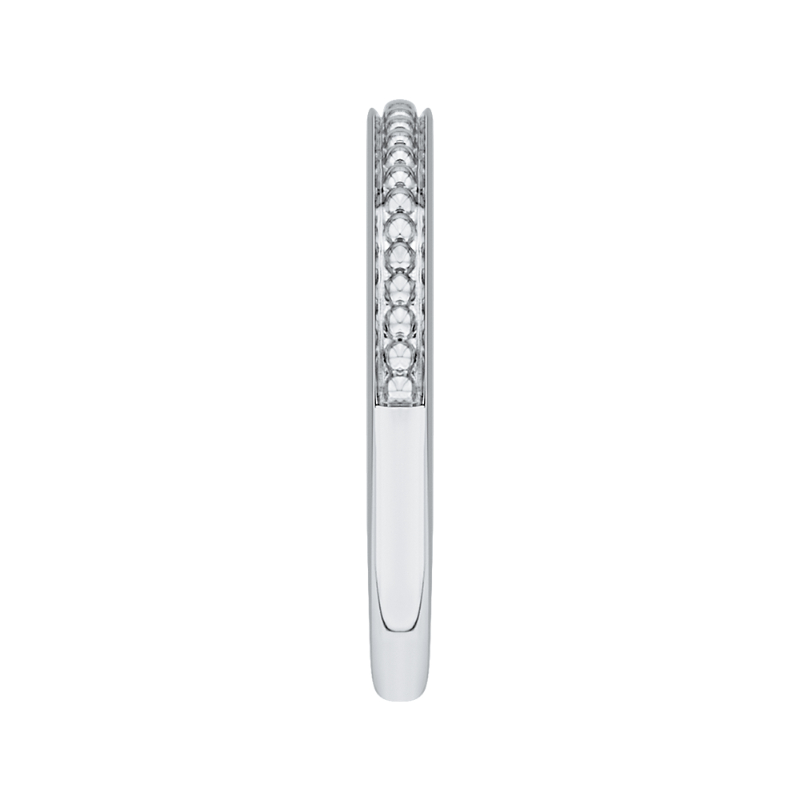 Plain Wedding Band in 14K White Gold
