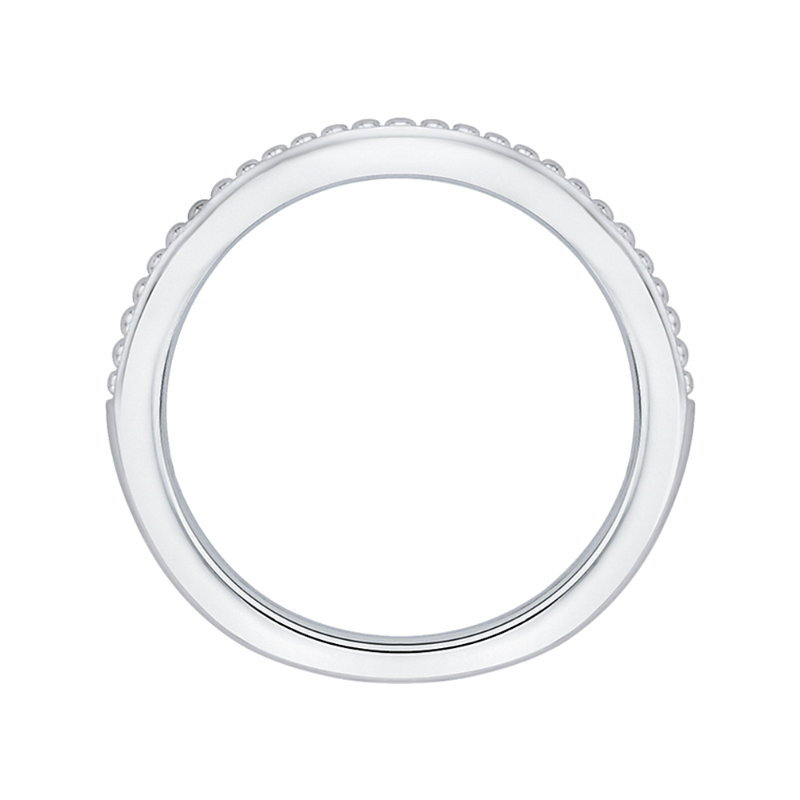 Plain Wedding Band in 14K White Gold