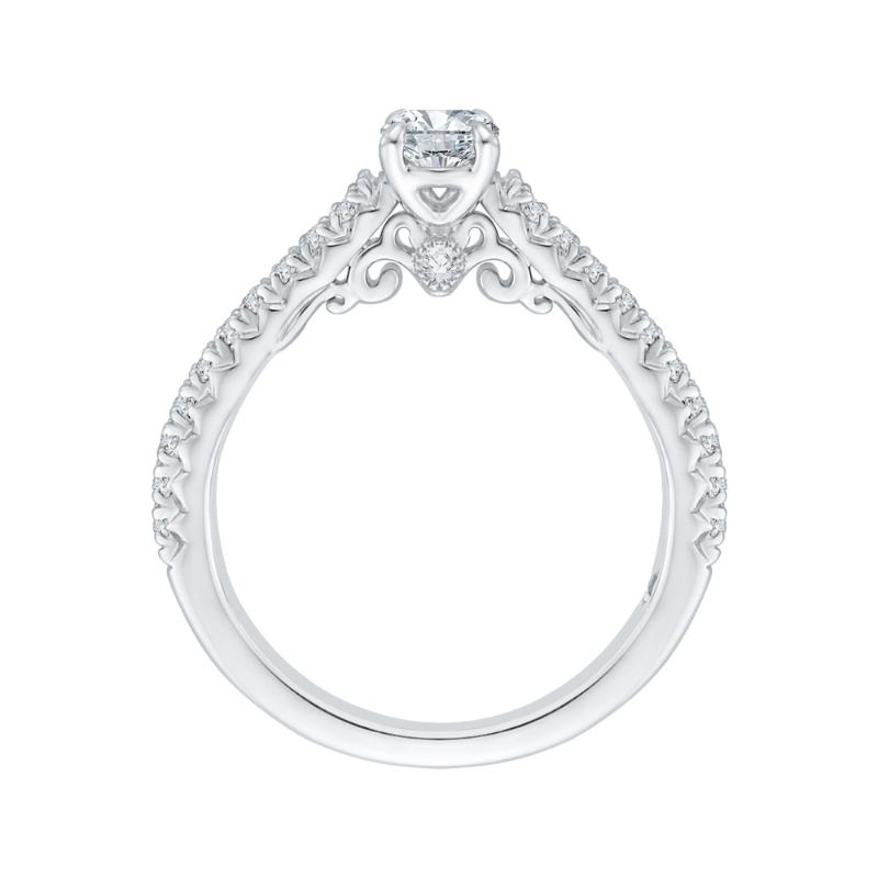 Diamond Engagement Ring in 14K White Gold