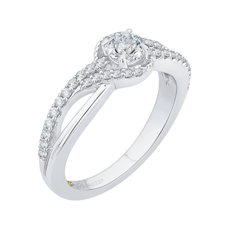 Diamond Engagement Ring in 14K White Gold