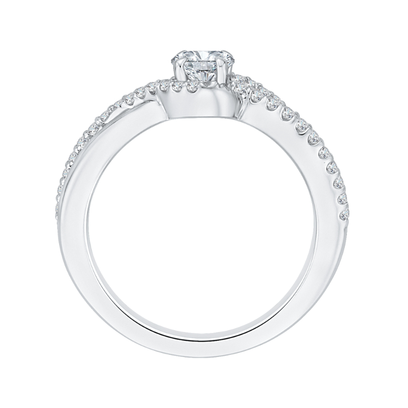 Diamond Engagement Ring in 14K White Gold