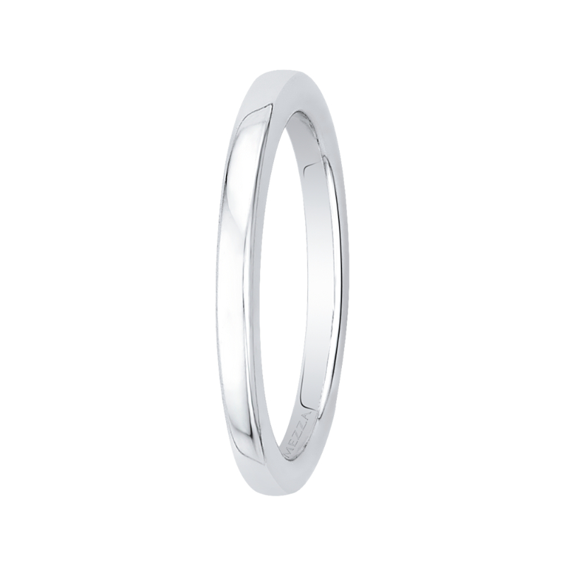 Plain Wedding Band in 14K White Gold