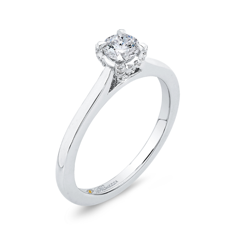 Diamond Engagement Ring in 14K White Gold