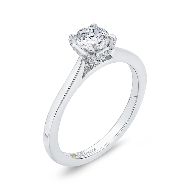 Diamond Engagement Ring in 14K White Gold