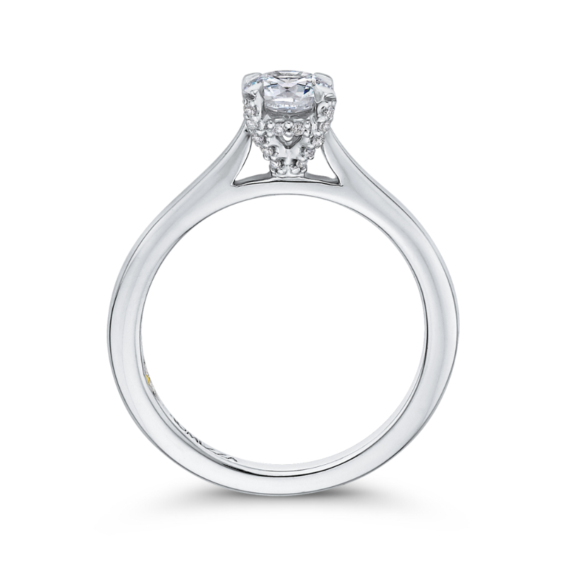 Diamond Engagement Ring in 14K White Gold