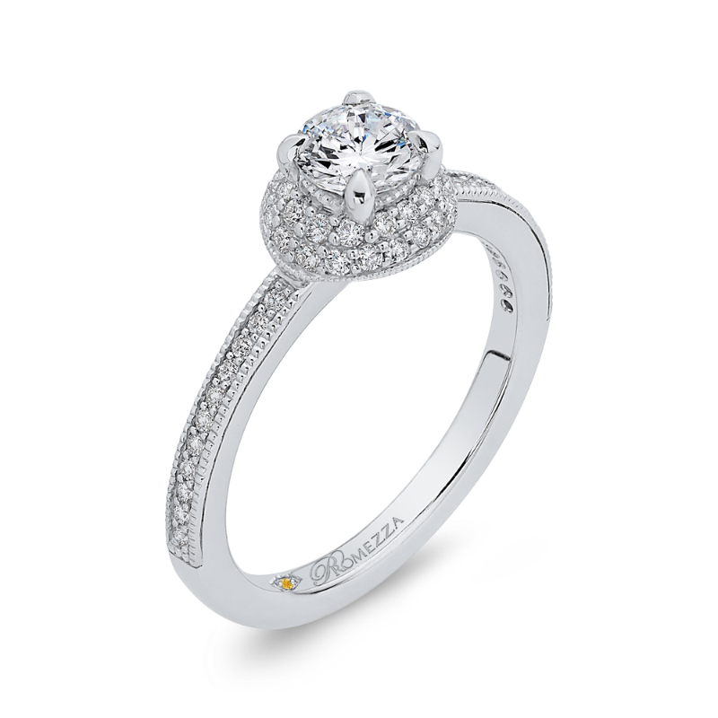 Diamond Engagement Ring in 14K White Gold