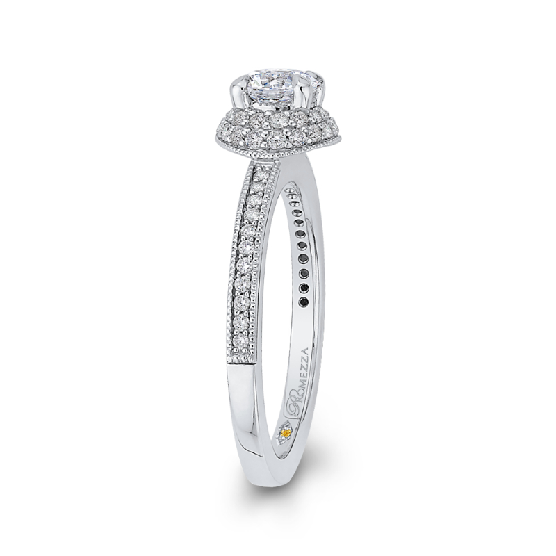 Diamond Engagement Ring in 14K White Gold