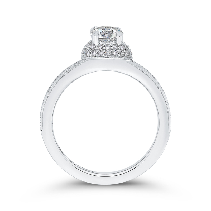 Diamond Engagement Ring in 14K White Gold