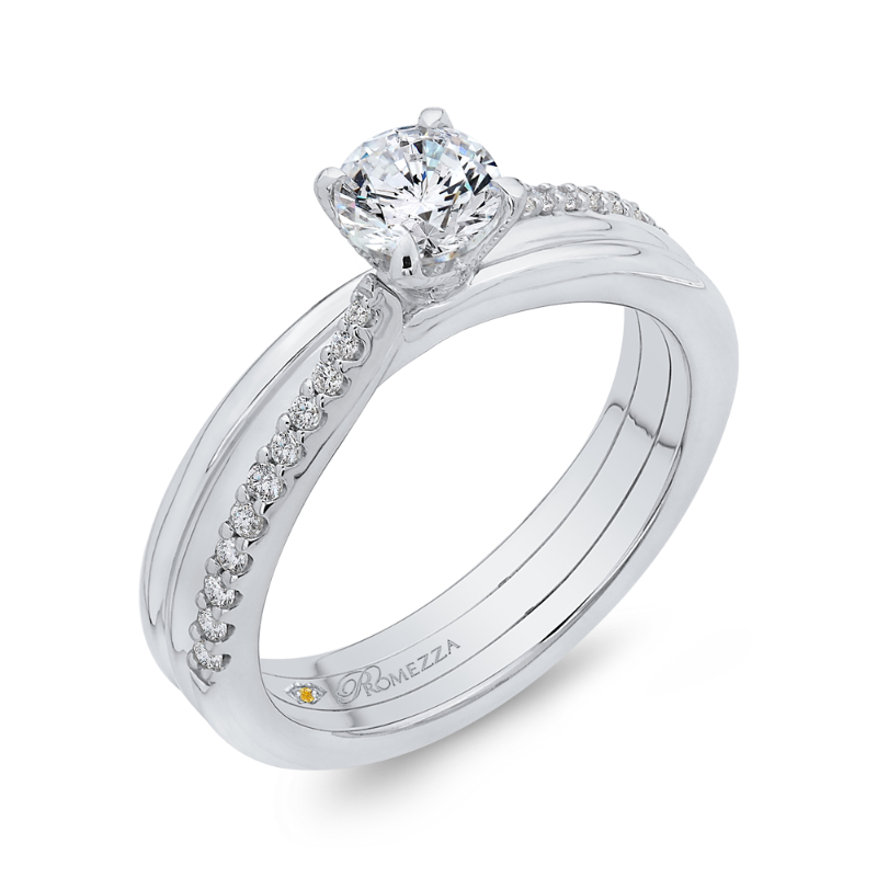 Diamond Engagement Ring in 14K White Gold