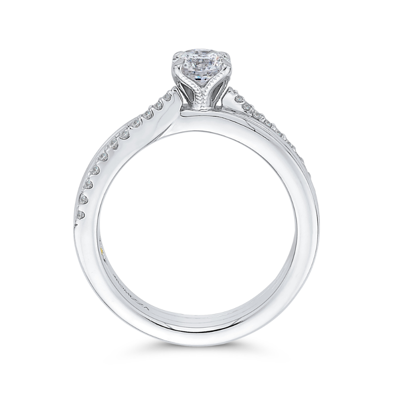 Diamond Engagement Ring in 14K White Gold