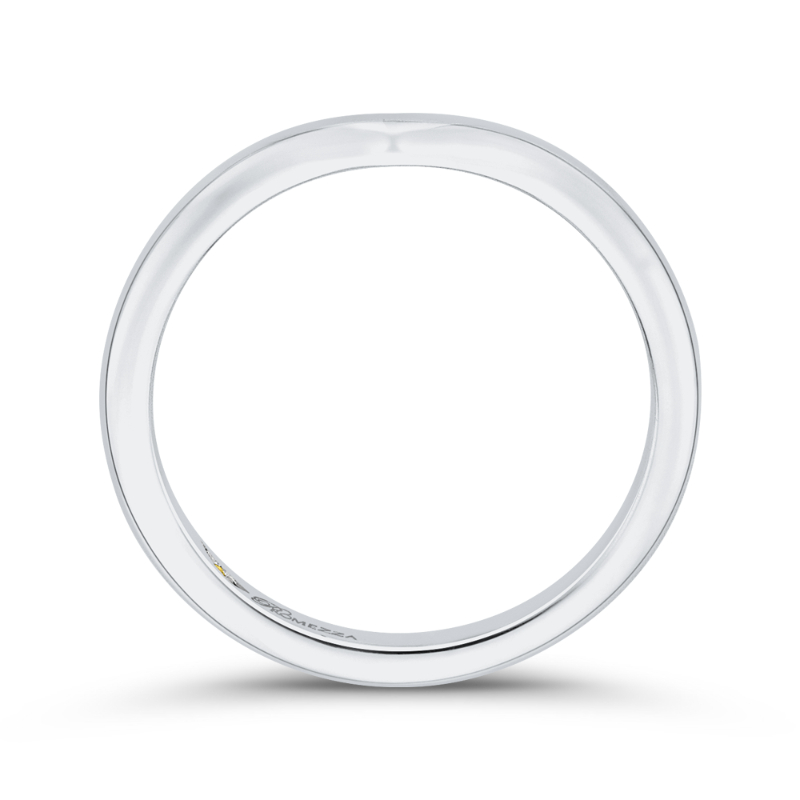 Plain Wedding Band in 14K White Gold
