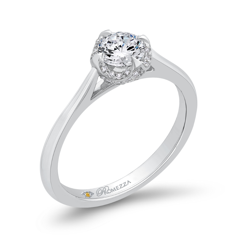 Diamond Engagement Ring in 14K White Gold
