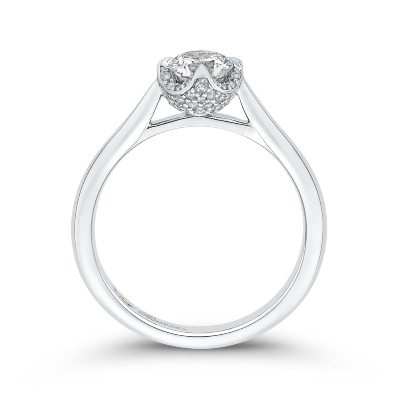 Diamond Engagement Ring in 14K White Gold