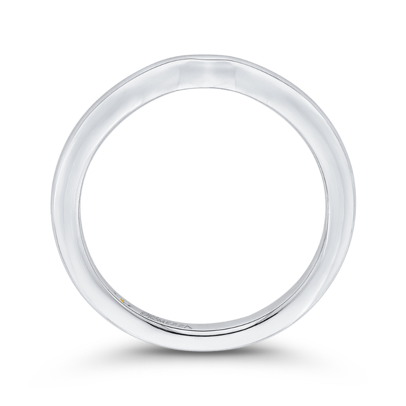 Plain Wedding Band in 14K White Gold