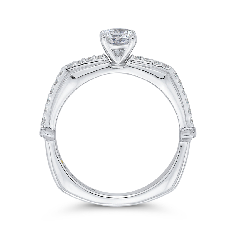 Diamond Engagement Ring in 14K White Gold