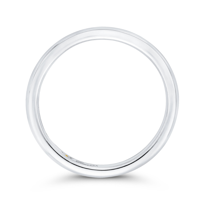 Plain Wedding Band in 14K White Gold