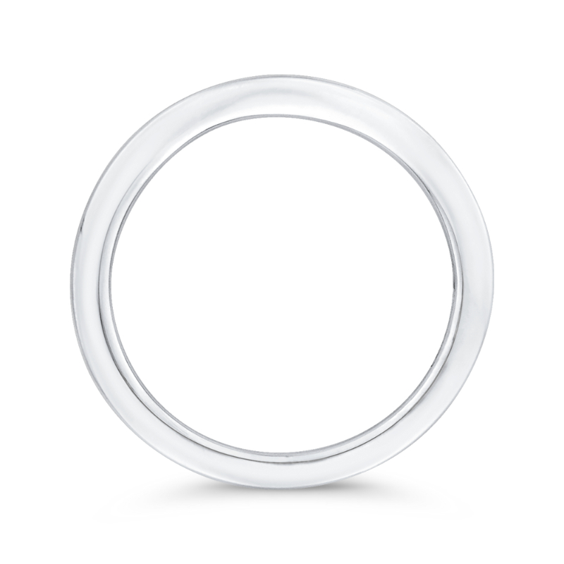 Plain Wedding Band in 14K White Gold