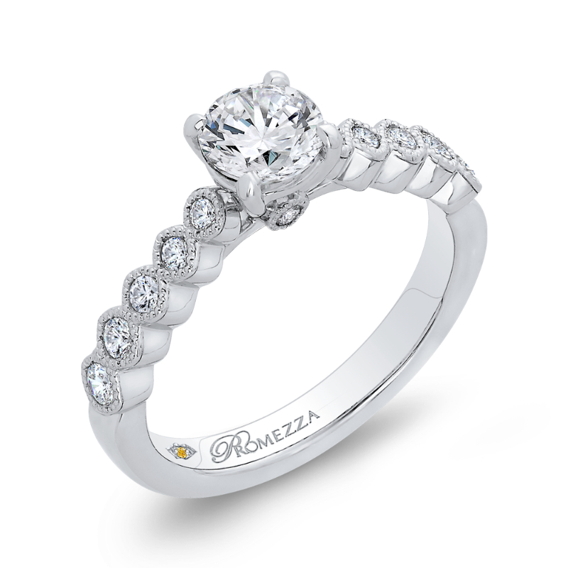 Diamond Engagement Ring in 14K White Gold