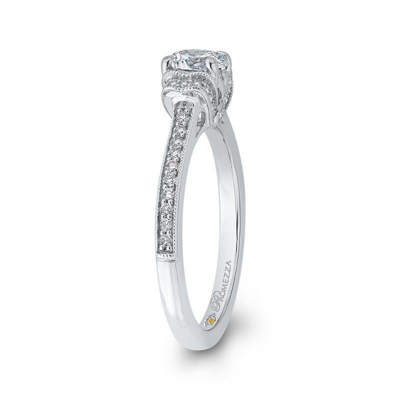 Diamond Engagement Ring in 14K White Gold