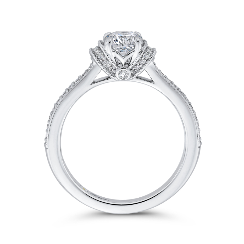 Diamond Engagement Ring in 14K White Gold