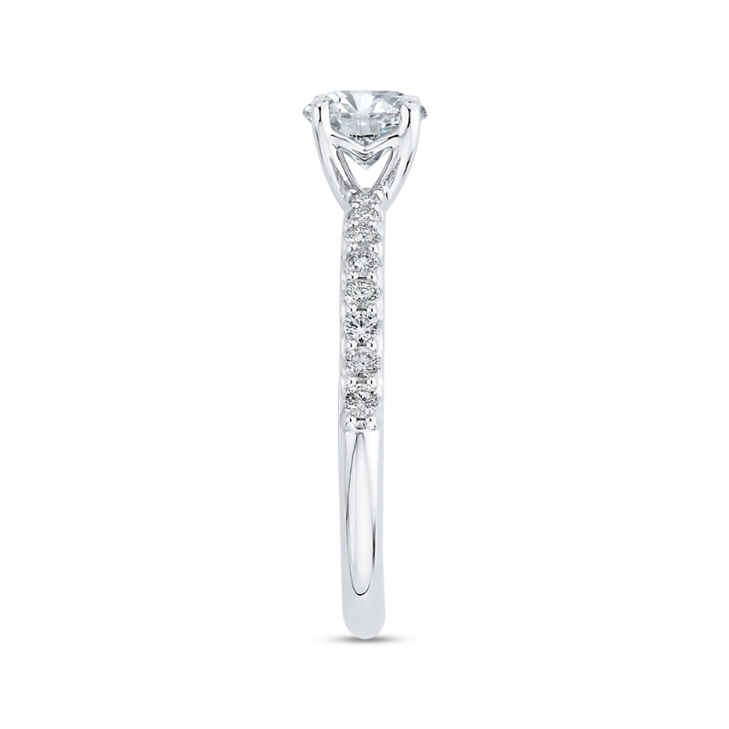 Diamond Engagement Ring in 14K White Gold