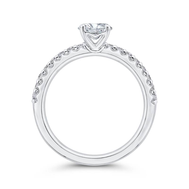 Diamond Engagement Ring in 14K White Gold