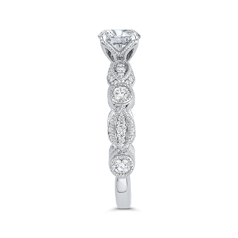 Diamond Engagement Ring in 14K White Gold