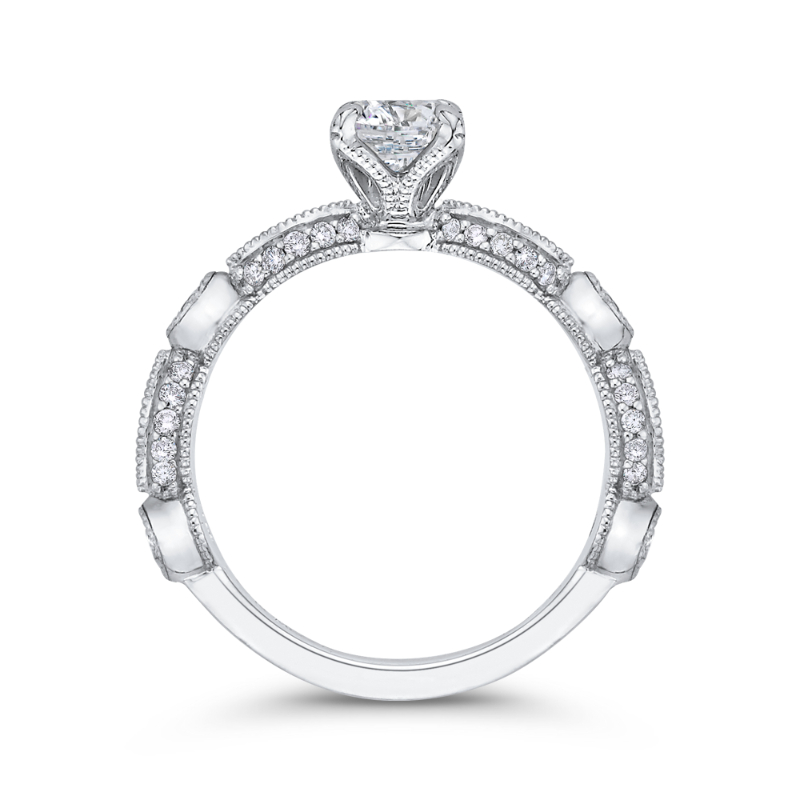 Diamond Engagement Ring in 14K White Gold