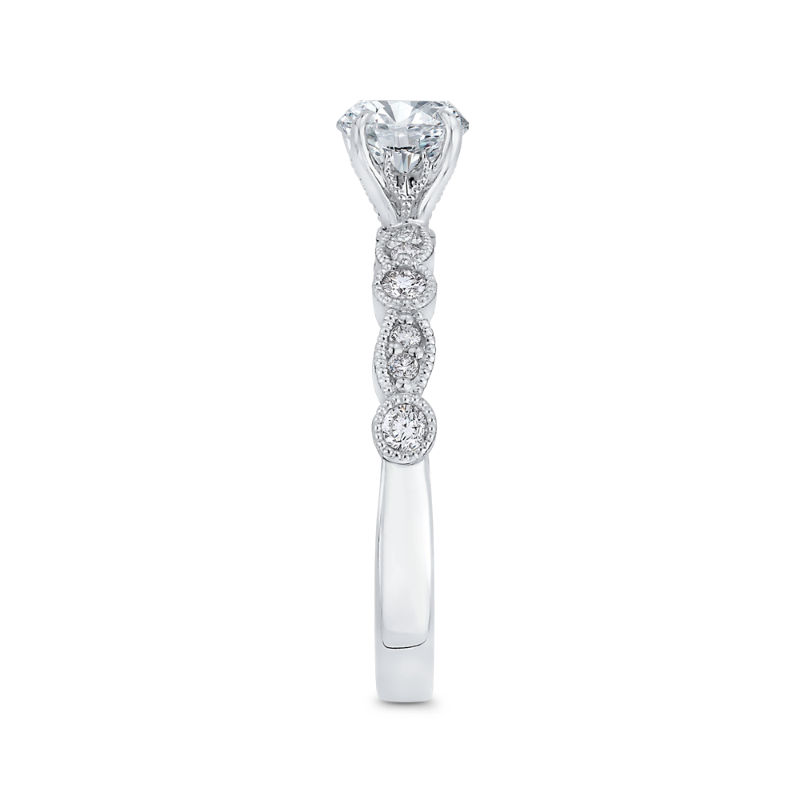 Diamond Engagement Ring in 14K White Gold