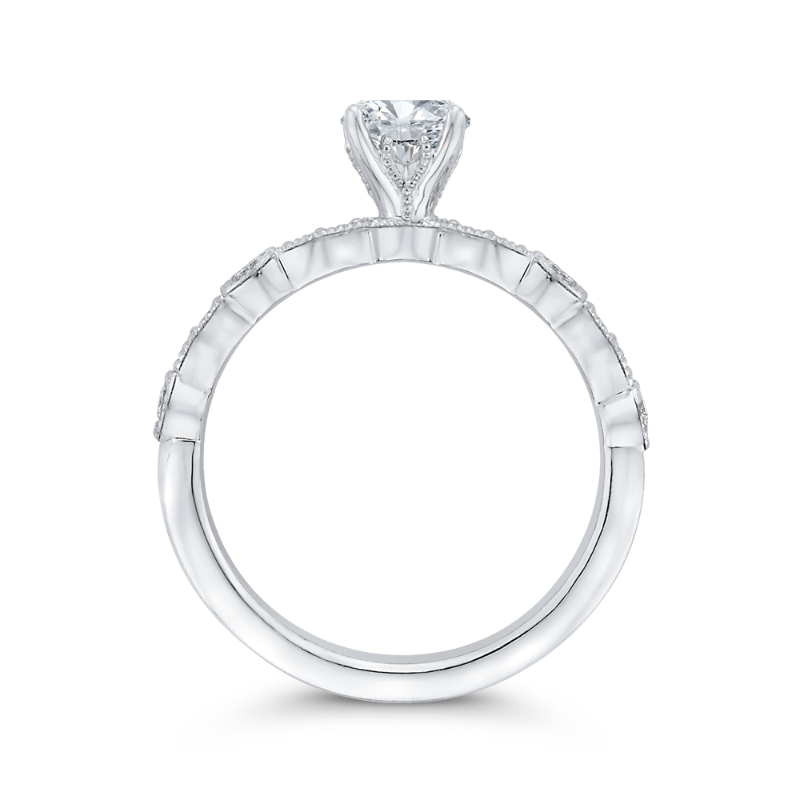 Diamond Engagement Ring in 14K White Gold