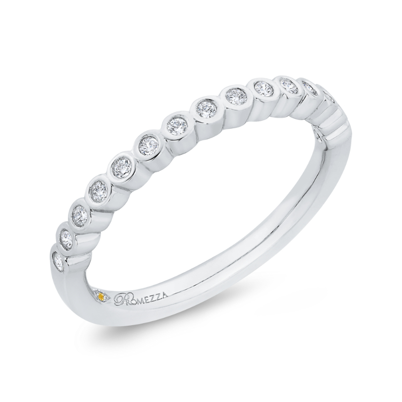 Diamond Wedding Band in 14K White Gold