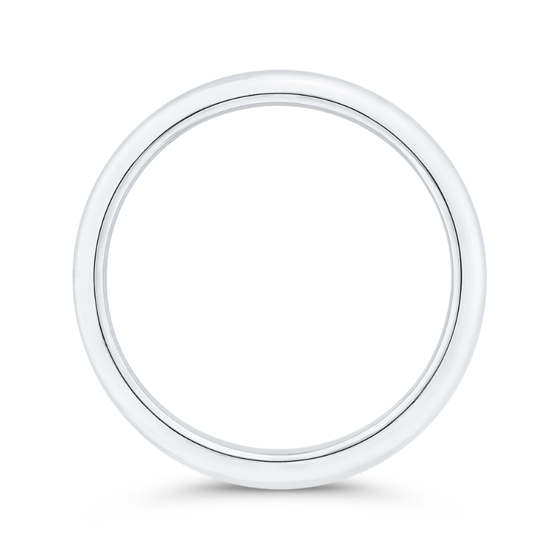 Plain Wedding Band in 14K White Gold