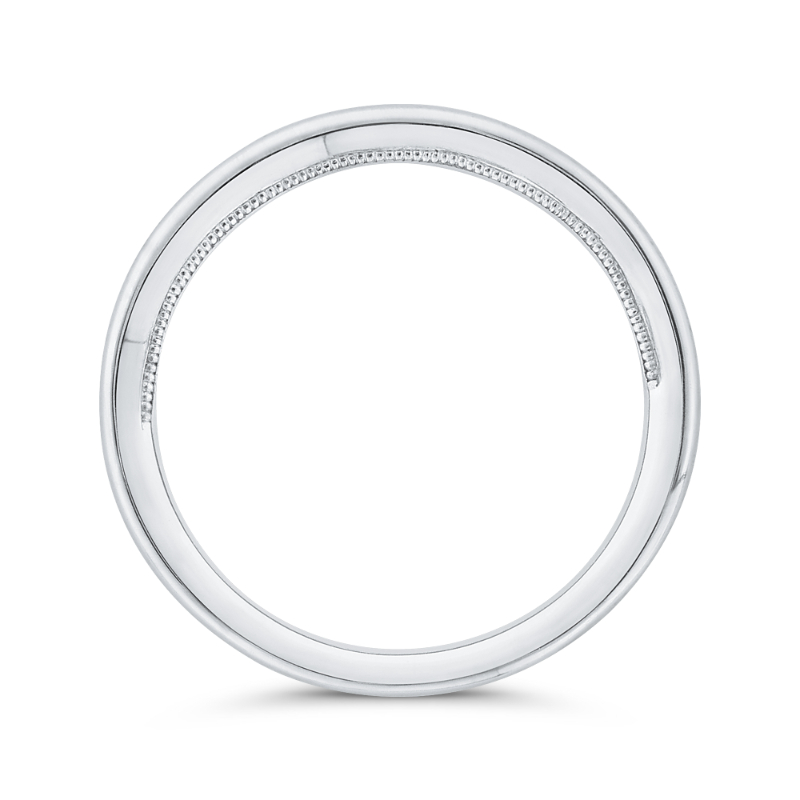 Plain Wedding Band in 14K White Gold
