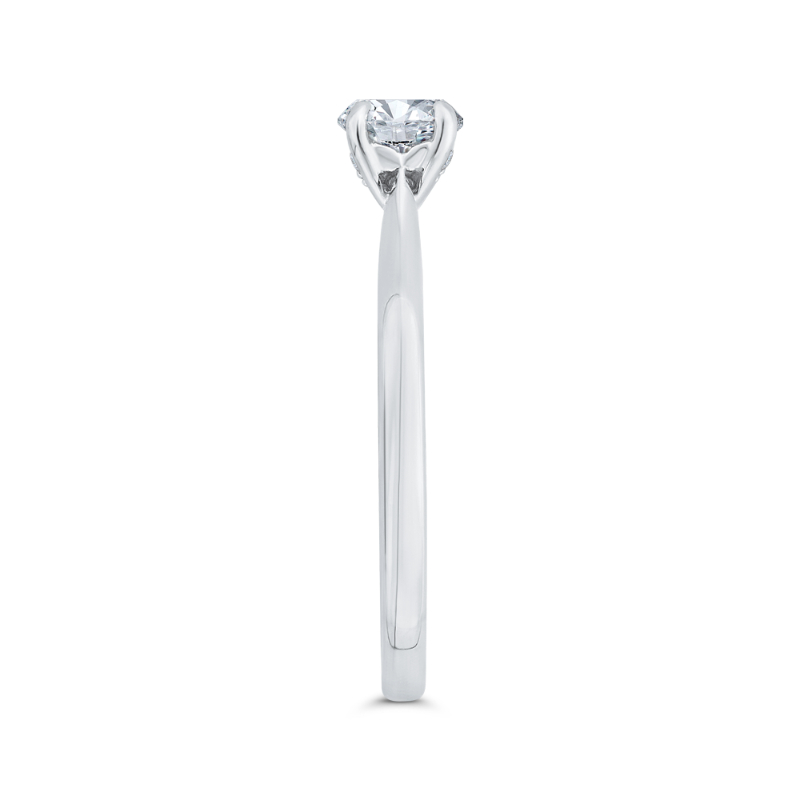 Diamond Solitaire Engagement Ring in 14K White Gold