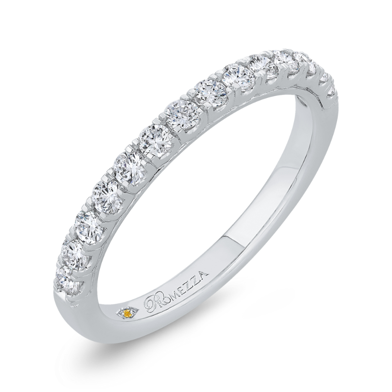 Diamond Wedding Band in 14K White Gold