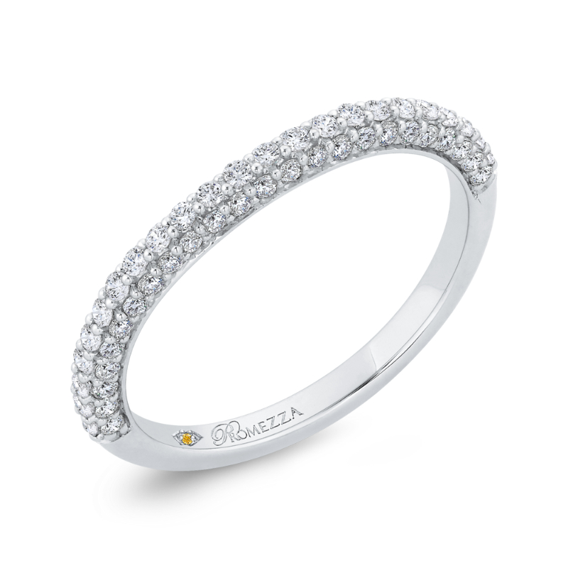 Diamond Wedding Band in 14K White Gold