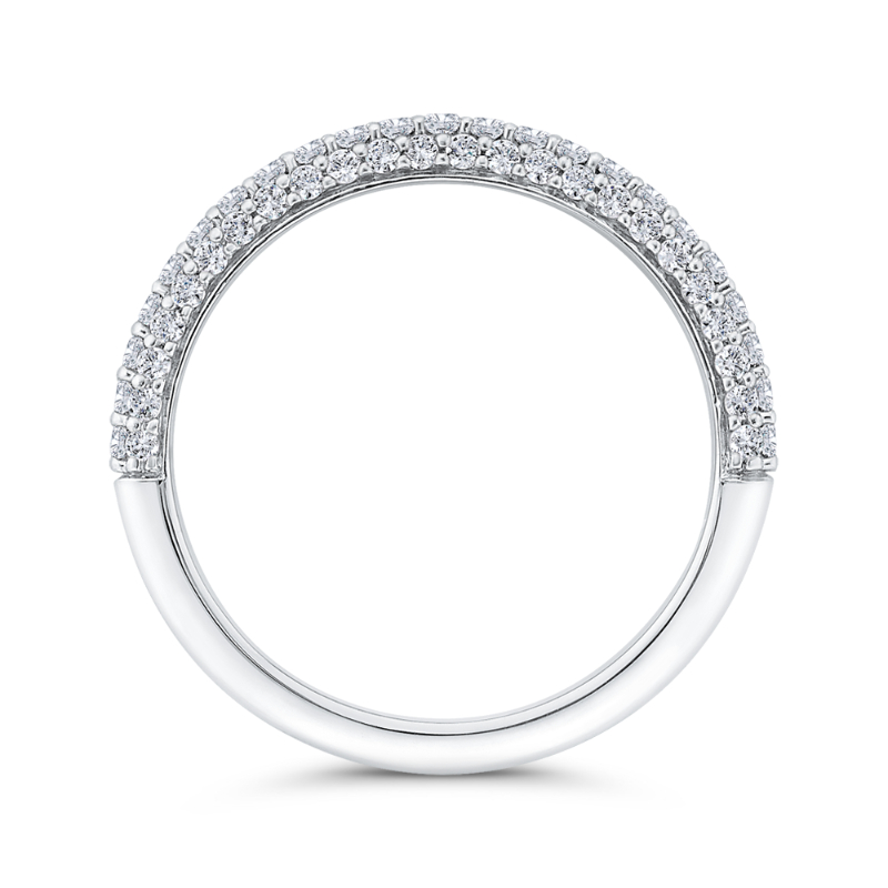 Diamond Wedding Band in 14K White Gold