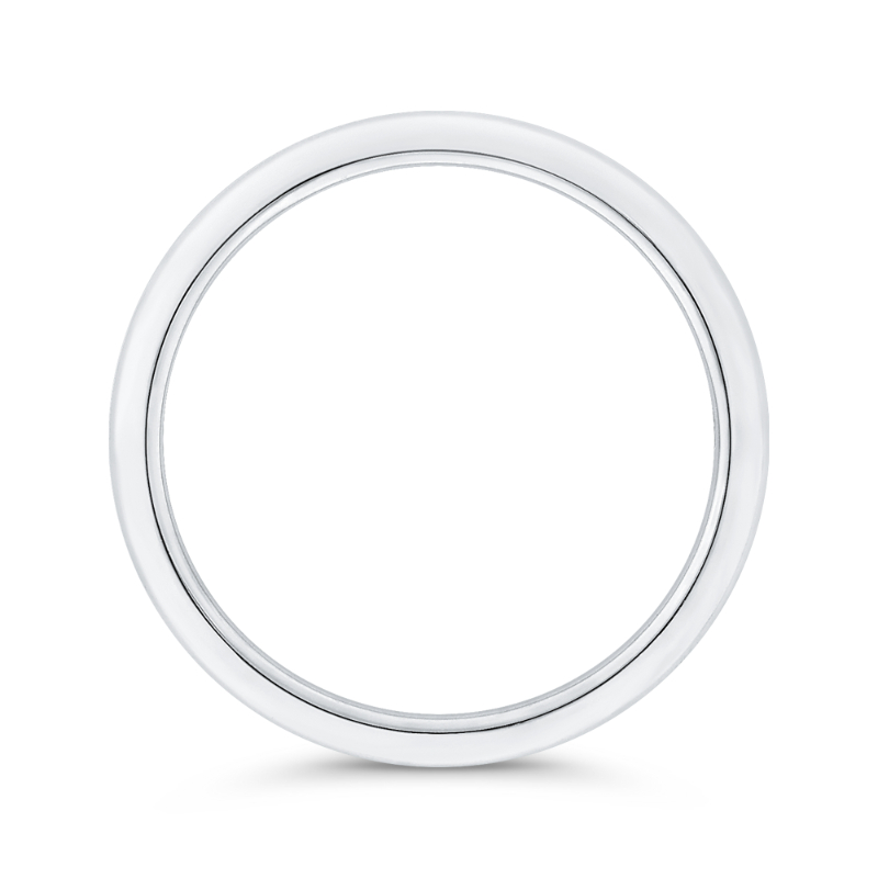 Plain Wedding Band in 14K White Gold