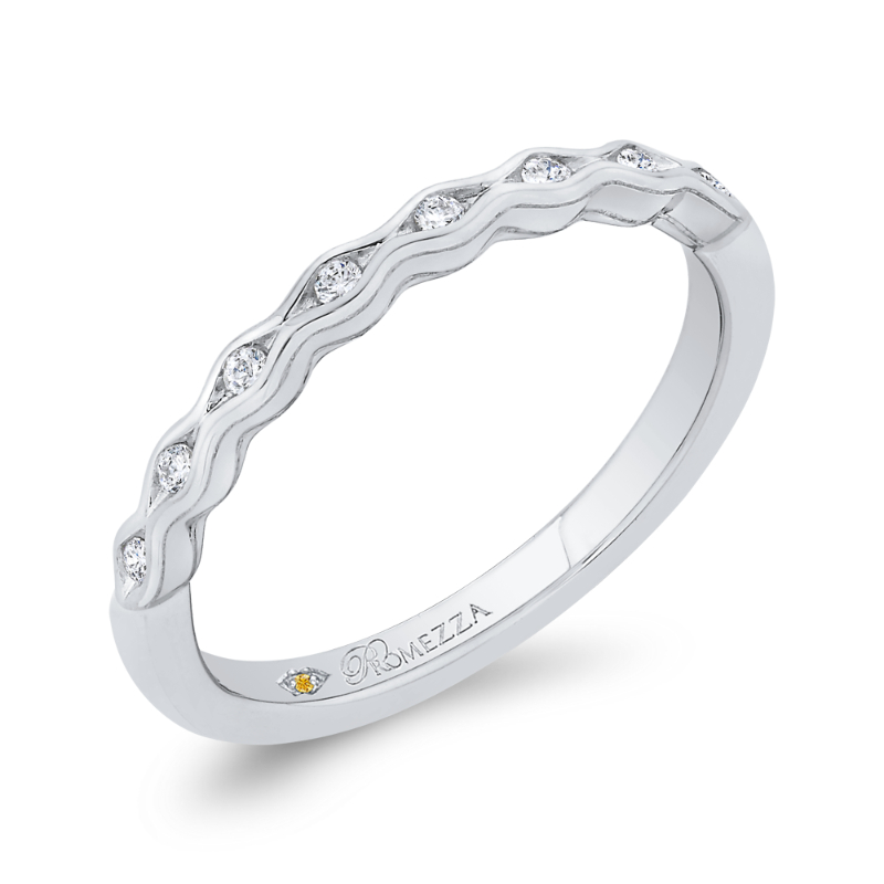 Diamond Wedding Band in 14K White Gold