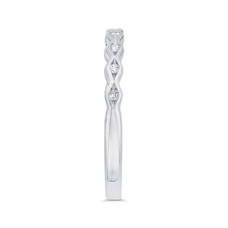 Diamond Wedding Band in 14K White Gold