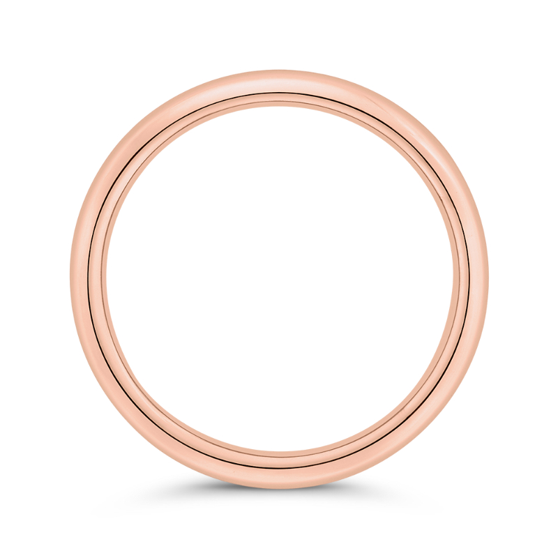 Plain Wedding Band in 14K Rose Gold